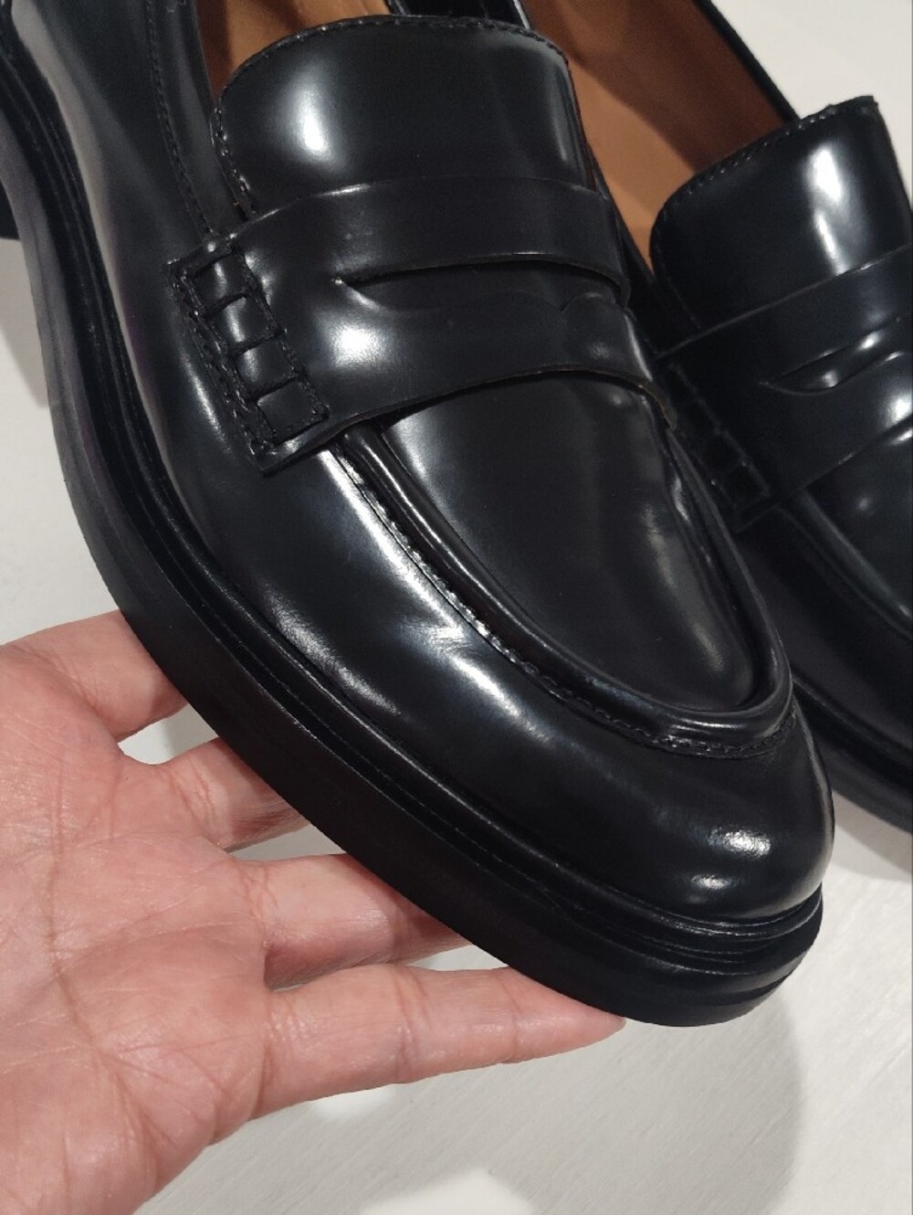 Madewell Vernon Loafer In Classic Black Size 10 - Picture 12 of 14